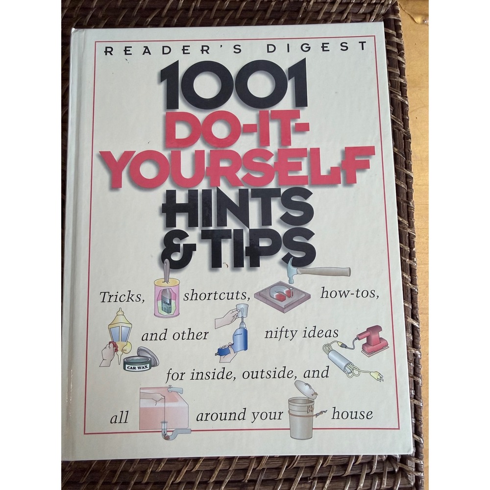 Readers Digest 1001 Do-It-Yourself Hints & Tips Hardcover Home Repair Book 1998